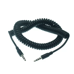 Cable auxiliar 3,5 mm Macho-Macho TRRS 4 polos 0,6-2 m para audífonos