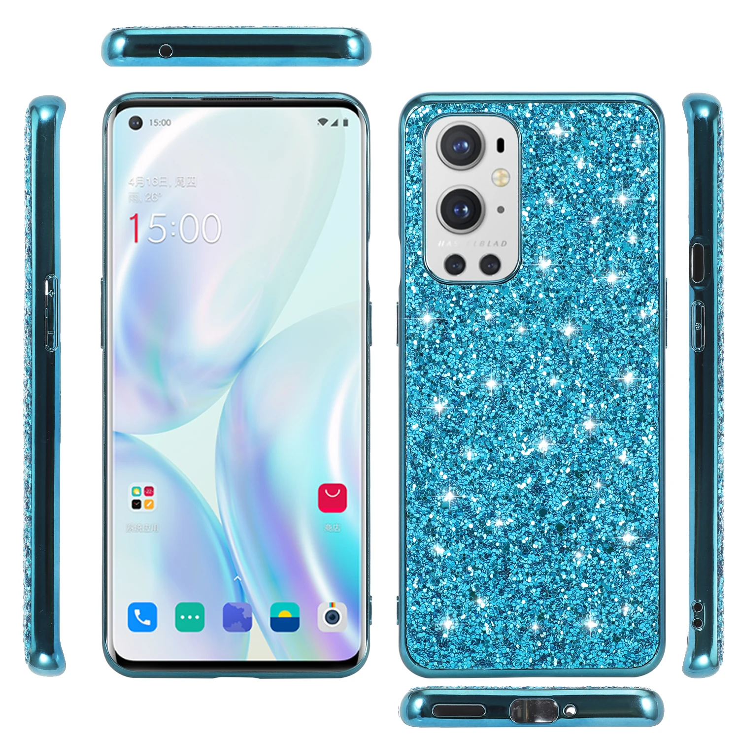 Para OnePlus 9 8 Pro 8t funda de lujo dura PC brillante brillo funda protectora trasera delgada para One Plus Nord N10 N100 Oneplus9 - imagen 3