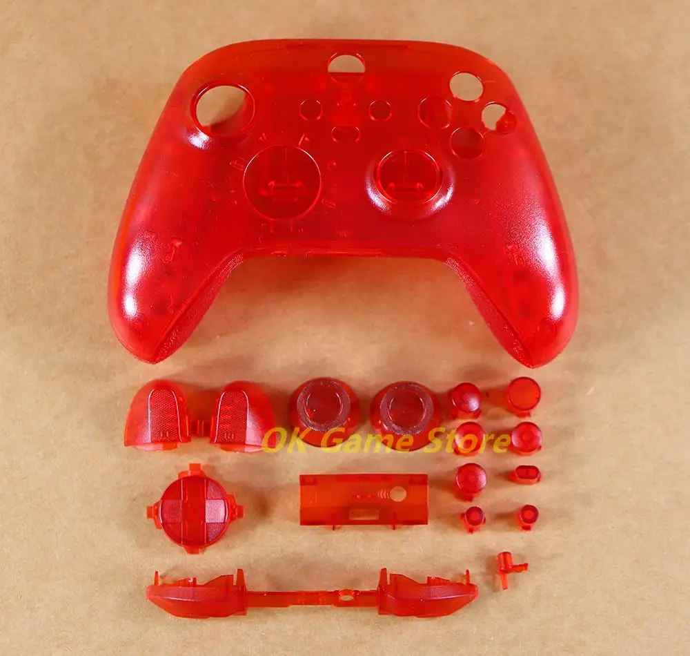 1 Juego de carcasa transparente de repuesto para controlador Xbox Series X S, carcasa transparente con juegos completos de botones - imagen 3