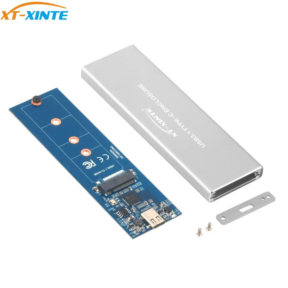XT-XINTE Carcasa M.2 NVMe PCIe USB-C 3.1 Externa para SSD Portatil