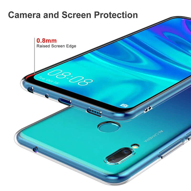 Funda protectora de silicona para teléfono Huawei P Smart 2019 2020 2021 Z Pro Plus, funda trasera suave de TPU transparente, Fundas para PSmart - imagen 3
