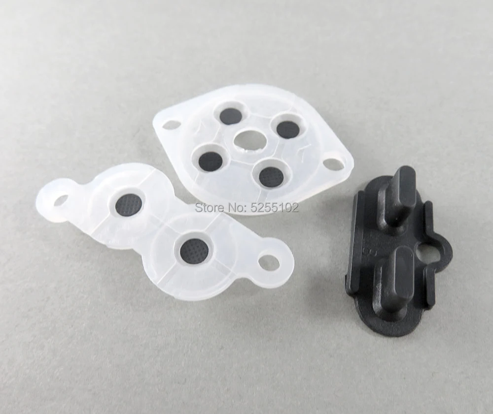 100 juegos de repuesto para NES US/EU JP Nintendo Famicom, conducción adhesiva, goma conductora A B, botón D Pad para NES FC - imagen 4