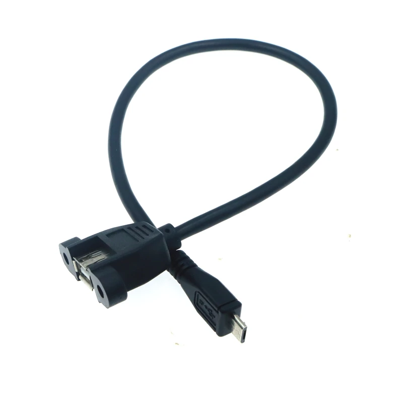 Cable OTG Micro USB macho a USB 0,3 para teléfono móvil, Cable de agujero de Tornillo de montaje de Panel de cinta maestra, adaptador de Host de ordenador, 0,5 m, 2,0 m - imagen 5