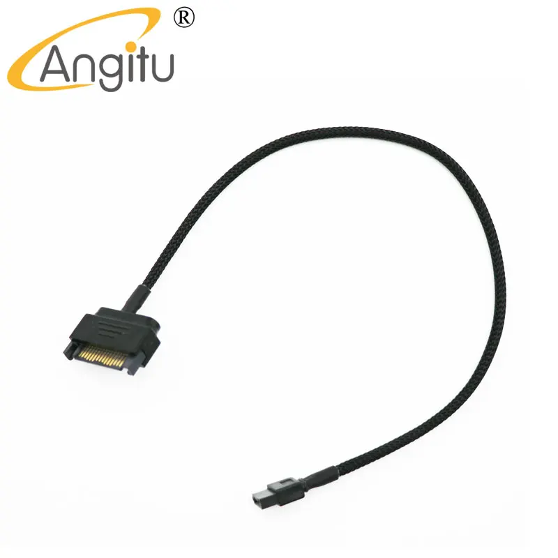 Angitu Sata a 6 pines Cable de alimentación de unidad óptica 15 pines macho a 6 pines Notebook Cable adaptador de unidad ultrafino 30 cm (12 ") 50 cm - imagen 3