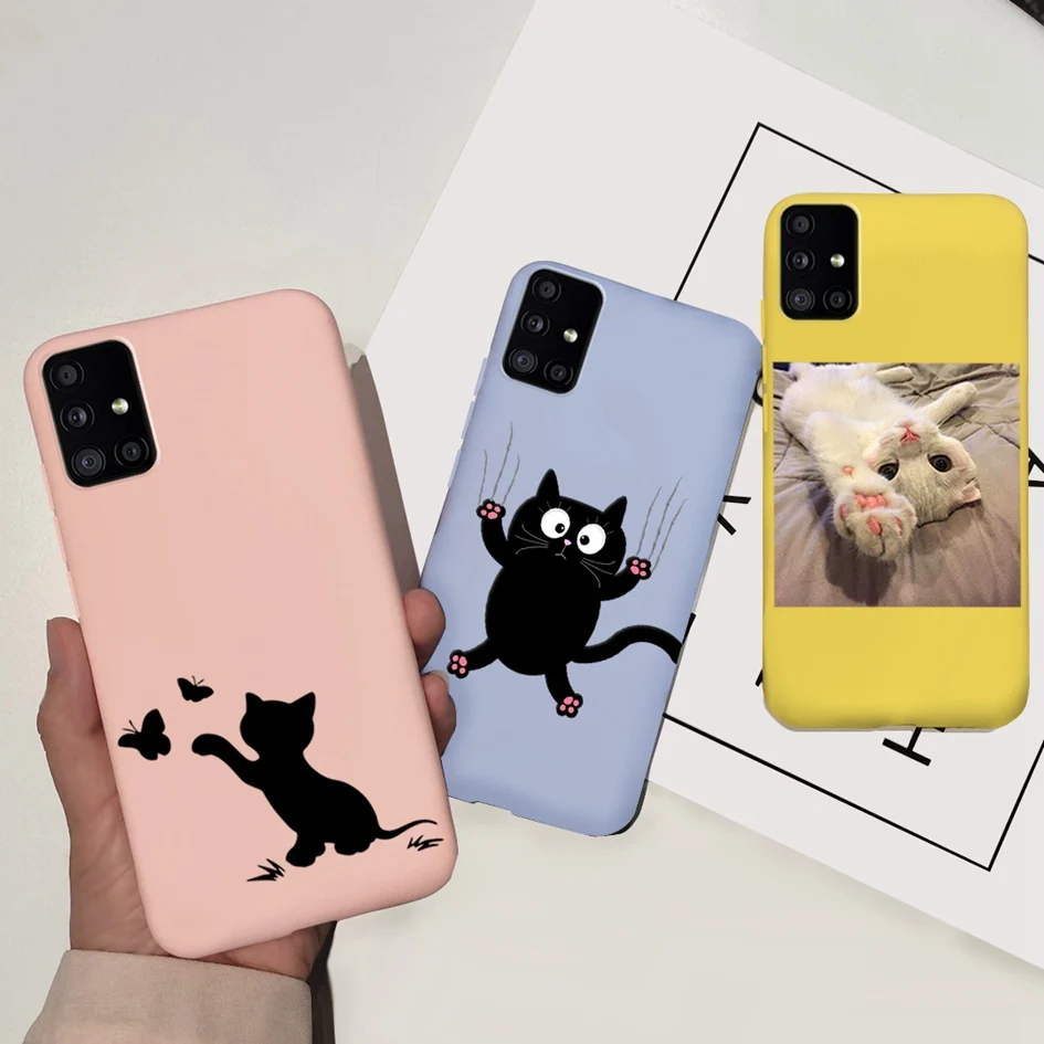Funda de teléfono para Samsung Galaxy A51, carcasa delgada de TPU, con corazón de amor, para M51, M40, M40S, A 51 SM-A515F - imagen 5