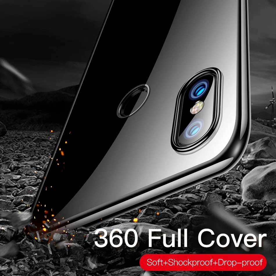 Fundas de teléfono de silicona a prueba de golpes para Xiaomi Mi 8/Mi8 SE Lite 360, funda trasera transparente de TPU suave Mi 8 Explorer Edition Mi8SE Capa - imagen 3
