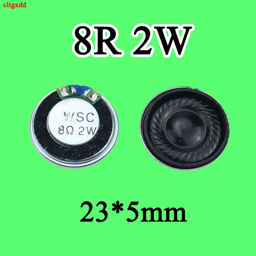 Cltgxdd 2 piezas 8 Ohm 2W 1W bocina 8R 20mm 23mm 26mm 28mm 32mm 36mm 40mm 50mm 57mm de diámetro espesor 5cm altavoz - imagen 3