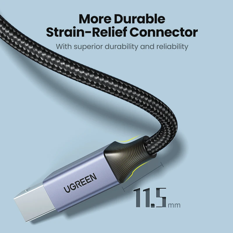 UGREEN Cable USB-C a USB-B 2.0 para impresoras y MacBook Pro - imagen 2