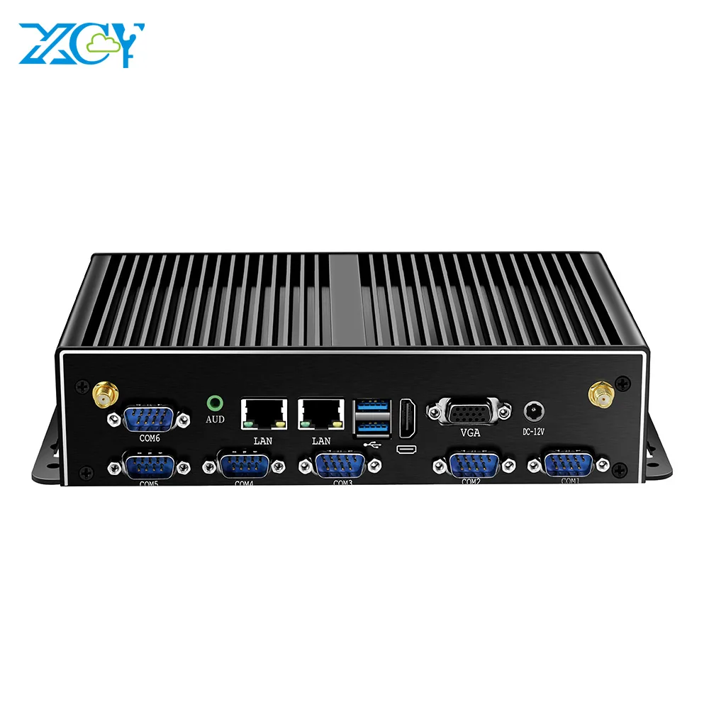 XCY Mini PC Industrial Sin Ventilador i7 5500U Doble LAN COM