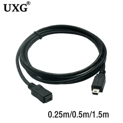 Cable extensión Mini USB B macho hembra para sincronización y carga