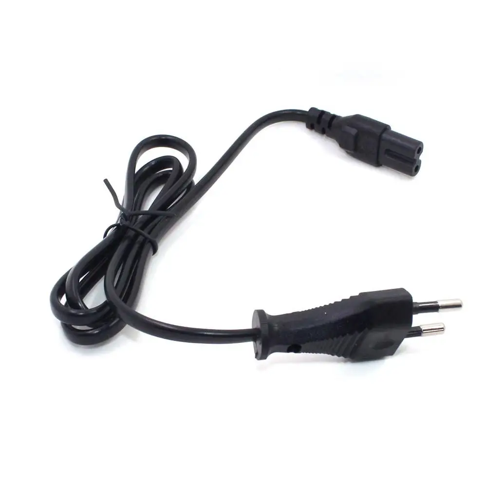 Cable de alimentación de CA Universal, 1m, 3,3 pies, estándar de la UE a la figura 8 C7, enchufe de 2 pines, Cable de plomo, 2x0,75mm, nuevo - imagen 3
