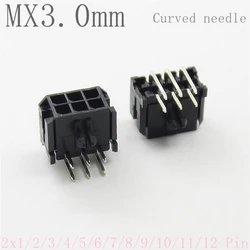 Pin Header Macho Curvado 3.0mm Doble Fila