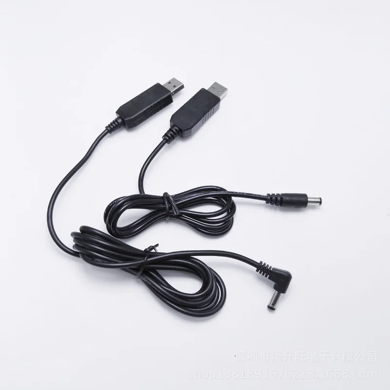 La fuente de alimentación móvil de línea de conversión USB de 5V a 9V y 12V está conectada a la línea de conexión del enrutador, luz indicadora de Cable de tensión - imagen 3
