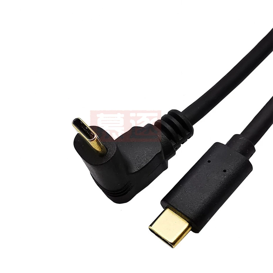 Oro 0,3 m 0,6 m 1 m 1,8 m Tipo-C USB 3,1 Mроnlichen zu USB-C m Σnlichen 90 grad verängerung Kama Kabel Cable extensor Reversibl - imagen 5
