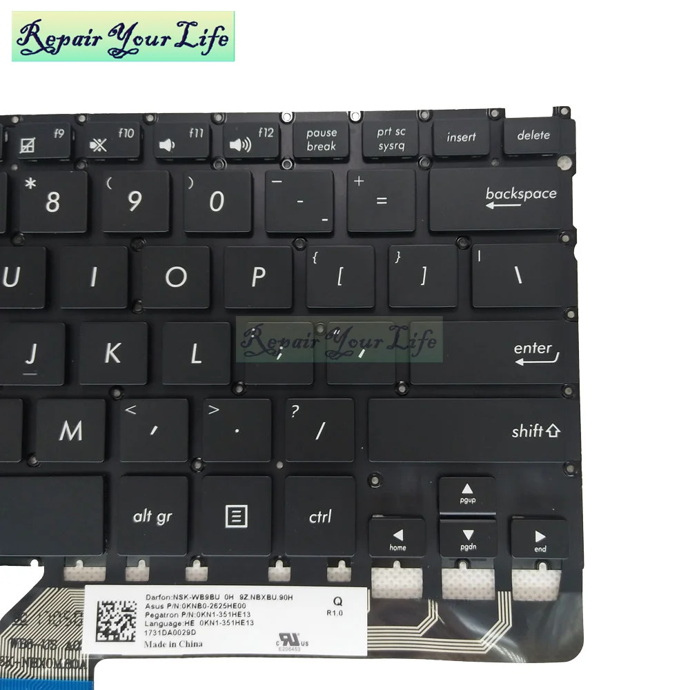 Teclado de ordenador con retroiluminación, para ASUS ZenBook, UX360, UX360UA, UX360U, Q324UA, notebook, pc, inglés, qwerty, 0KN1, 351HE13 - imagen 4