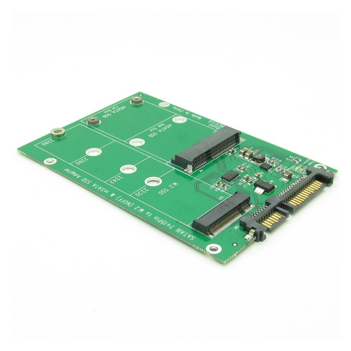 CY-Convertidor de PCBA a 2 en 1, adaptador SATA 3,0 III, Mini pci-e, 2 carriles, M.2, NGFF y mSATA SSD - imagen 5