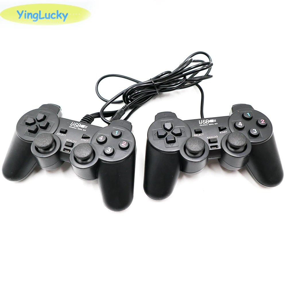 Joypad inalámbrico con doble cable para caja Pandora 3D, joypad inalámbrico mecanizado, 1 par