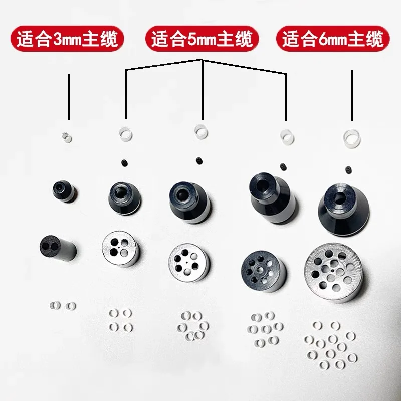 Tubo de furcación FTTH 2/4/6/8/12 núcleos para dispositivo de ramificación de cables de paquete redondo 3,0mm 5,0mm 6,0mm ramificador para fibra óptica 50 Uds - imagen 5