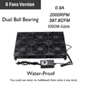 6 Fans Water Proof