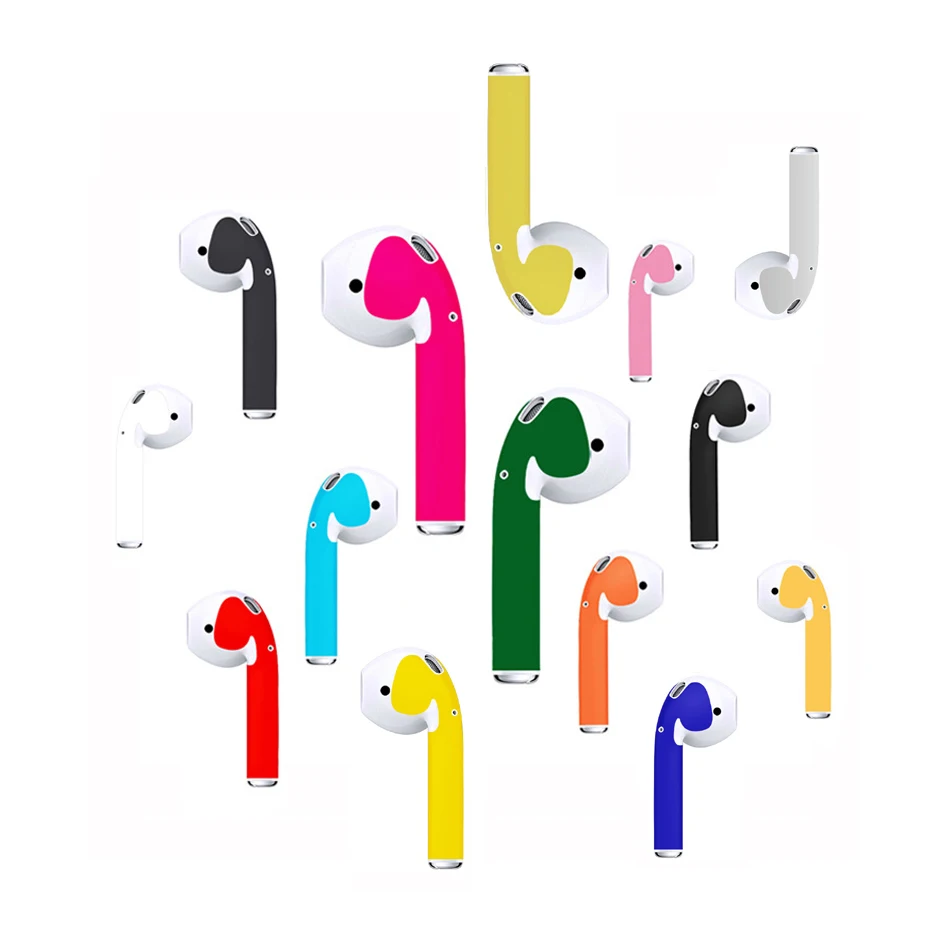 Cubierta protectora de película de auriculares para Airpods, pegatina de PVC a prueba de polvo, decoración de belleza, piel de Apple, inalámbrica, Bluetooth