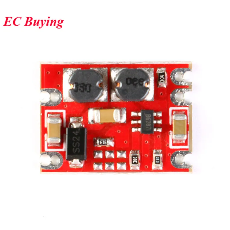 Módulo de potencia de impulso Buck automático, placa regulada por voltaje reductor, salida de 3V-15V, 3,3 V/5V/4,2 V/9V/12V DIY S09, 5 uds./1 ud. - imagen 3