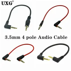 Cable AUX 3,5 mm 4 polos 90 grados - 20 cm / 1 m