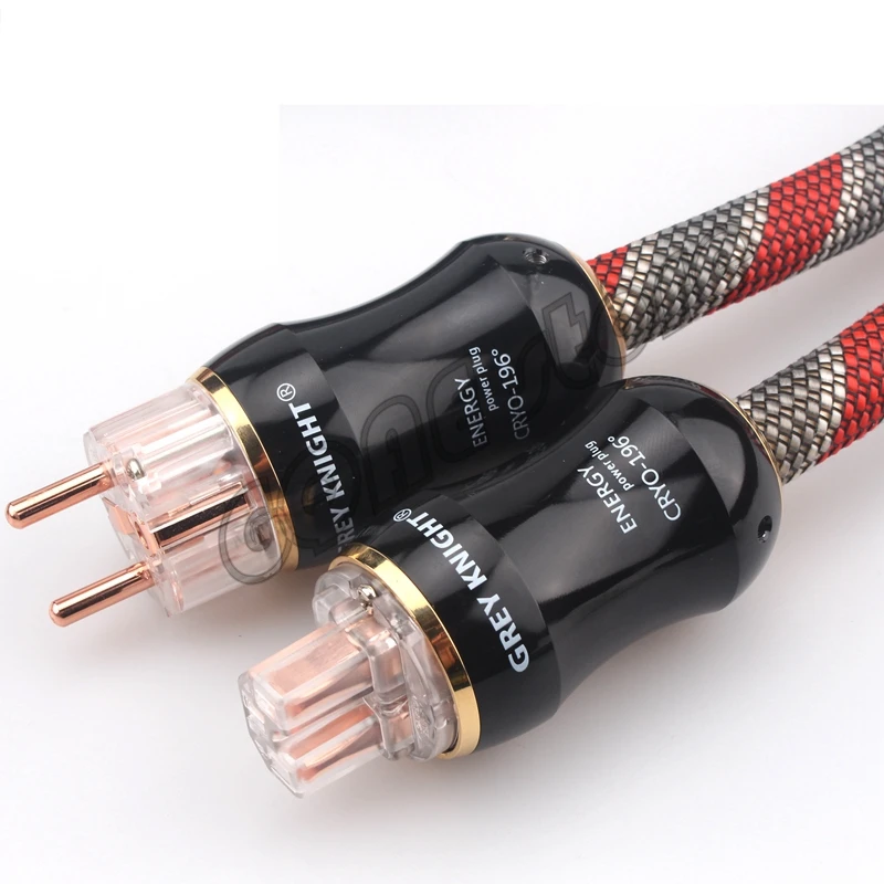 Cable de alimentación de Audio Hifi de alta gama, cable de alimentación de EE. UU./UE/AU, conector de clavija de alimentación de cobre puro, Cables de Audio para altavoz AMP - imagen 4