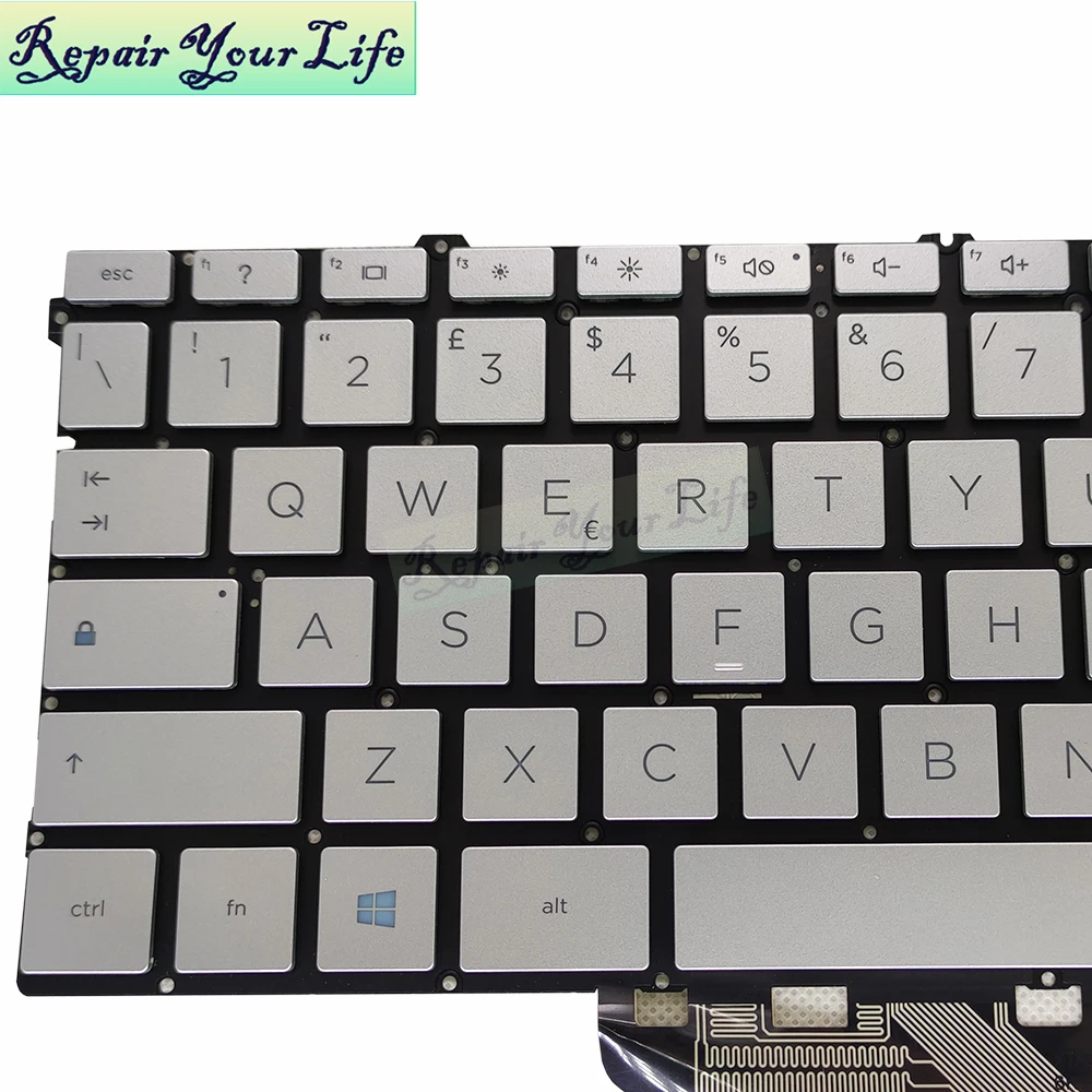 Teclado retroiluminado italiano español para HP Pavilion X360 14-DV 14-DW 14M-DW TPN-Q244 I137 teclas plateadas para ordenador portátil L85716 L96519-061 - imagen 3