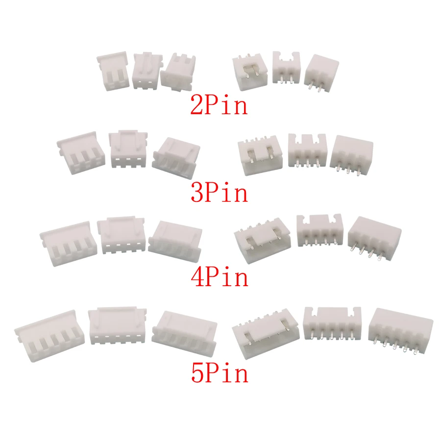 560 / Caja xh2.54 2p 3p 4P 5pin 2.54mm distancia terminal Kit carcasa pin conector jst conector cable conector XH diy kit - imagen 5