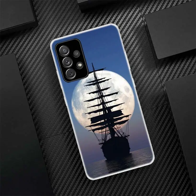 Funda de teléfono de silicona para barco de vela, carcasa para Samsung Galaxy A54, A52, A53, A14, A12, A13, A24, A22, A23, A34, A32, A33, A04S, A02S, A03S - imagen 2