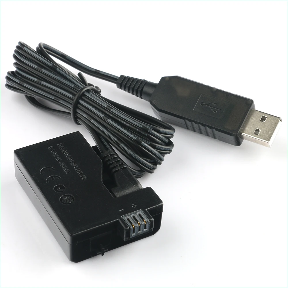 Batería simulada LP E5 LPE5 ACK-E5 acoplador CC para Canon EOS 450D 500D 1000D Kiss F X2 X3 Rebel XSi XS T1i - imagen 3