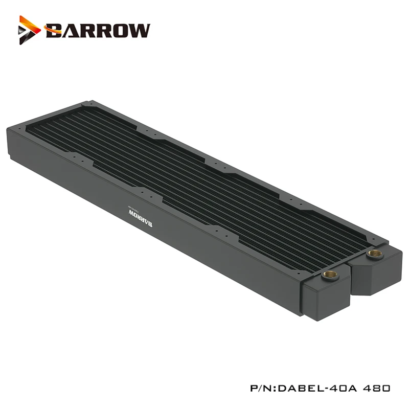 Barrow 120mm x 4 cobre 40MM de espesor radiador, G1/4*2 480MM adecuado 12CM serie ventilador de computadora disipador de calor, Dabel-40a 480 - imagen 2