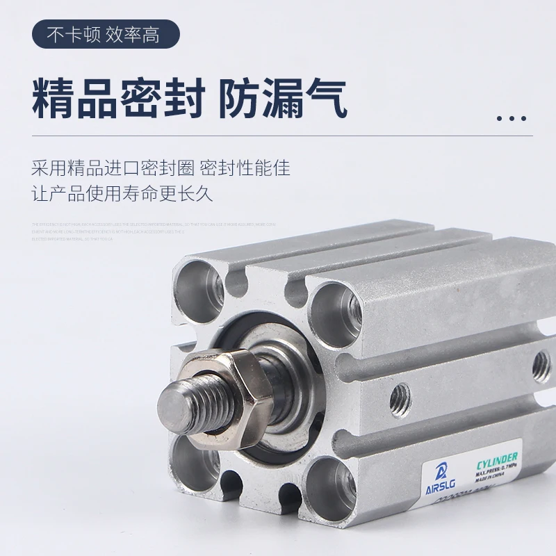 Cilindro fino tipo SMC serie CDQSB CDQSB12-5DC CQSB12-10DC CQSB16-20DC CQSB20-25DC CDQSB20-30DC CDQSB25-40DC CQSB25-50DC - imagen 2