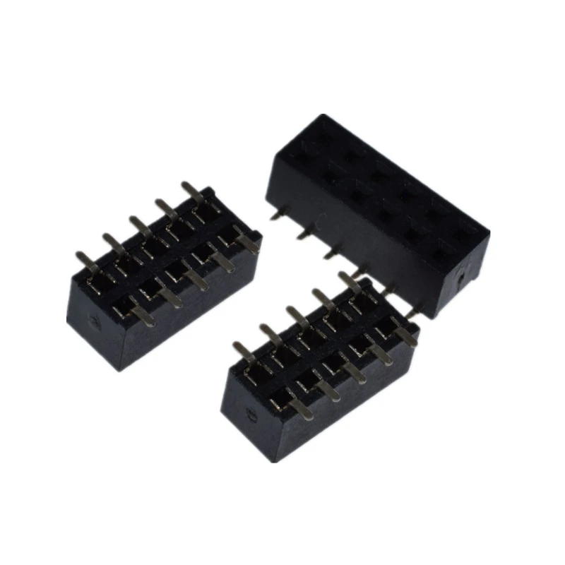 10 Uds 1,27 MM SMD doble fila hembra enchufe 2*2/3/4/5/6/7/8/9/10/12/16/20/40/PIN conector hembra - imagen 4