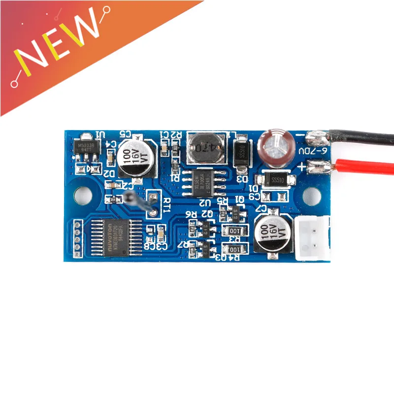 Ventilador de refrigeración inteligente, módulo de Control de temperatura, disipador térmico de chasis, controlador de velocidad del Motor para ordenador y PC, CC 6V-70V - imagen 5