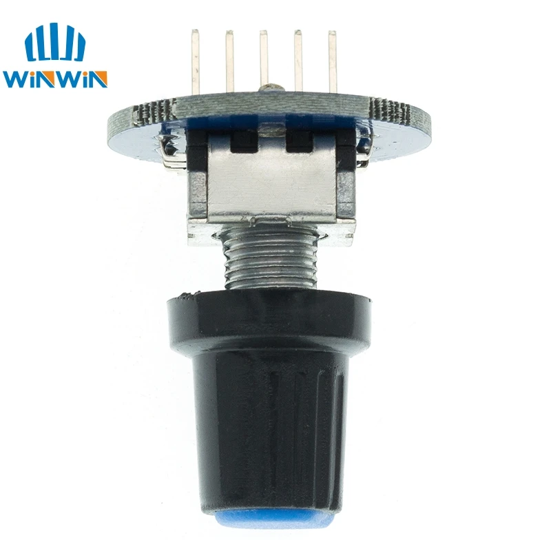 Módulo Codificador rotativo para Arduino, Sensor de ladrillo, desarrollo de Audio redondo, potenciómetro giratorio, tapa de perilla EC11 - imagen 4