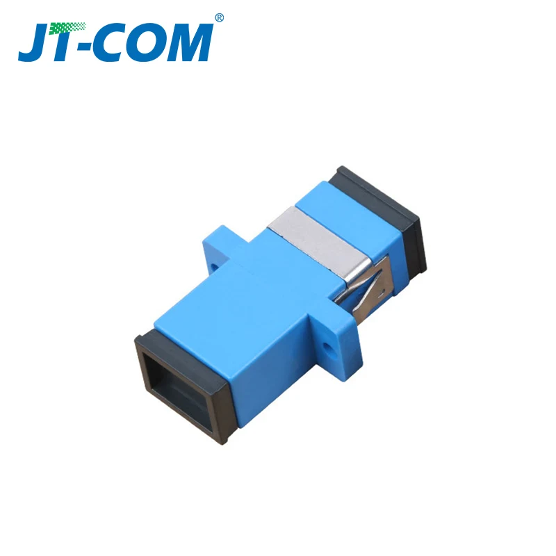 Adaptador de fibra óptica SC de Metal, conector SM SC UPC, acoplador de fibra MM multimodo SC APC, Simplex, 50 unidades por lote - imagen 2