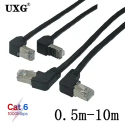 Cable Ethernet Cat6 UTP RJ45 conector angular 90º