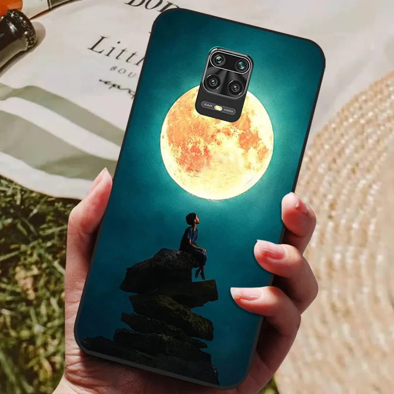 Para Xiaomi Redmi Note 9S funda lindo gato suave TPU funda de silicona para Xiaomi Redmi Note 9 Pro funda de teléfono parachoques negro Redmi Note9 - imagen 3