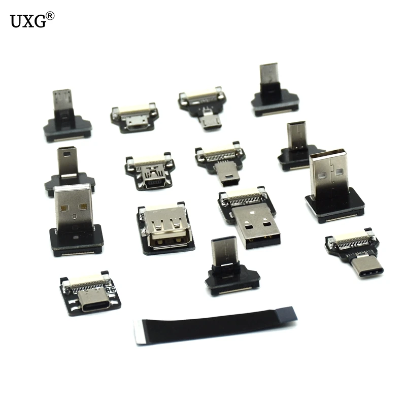 Monitor Cardán Mano Sin Escobillas Micro USB Tipo C FPV Delgado Plano Suave Flexible FPC Carga AV Out OTG Cable FPV - Vista principal del producto