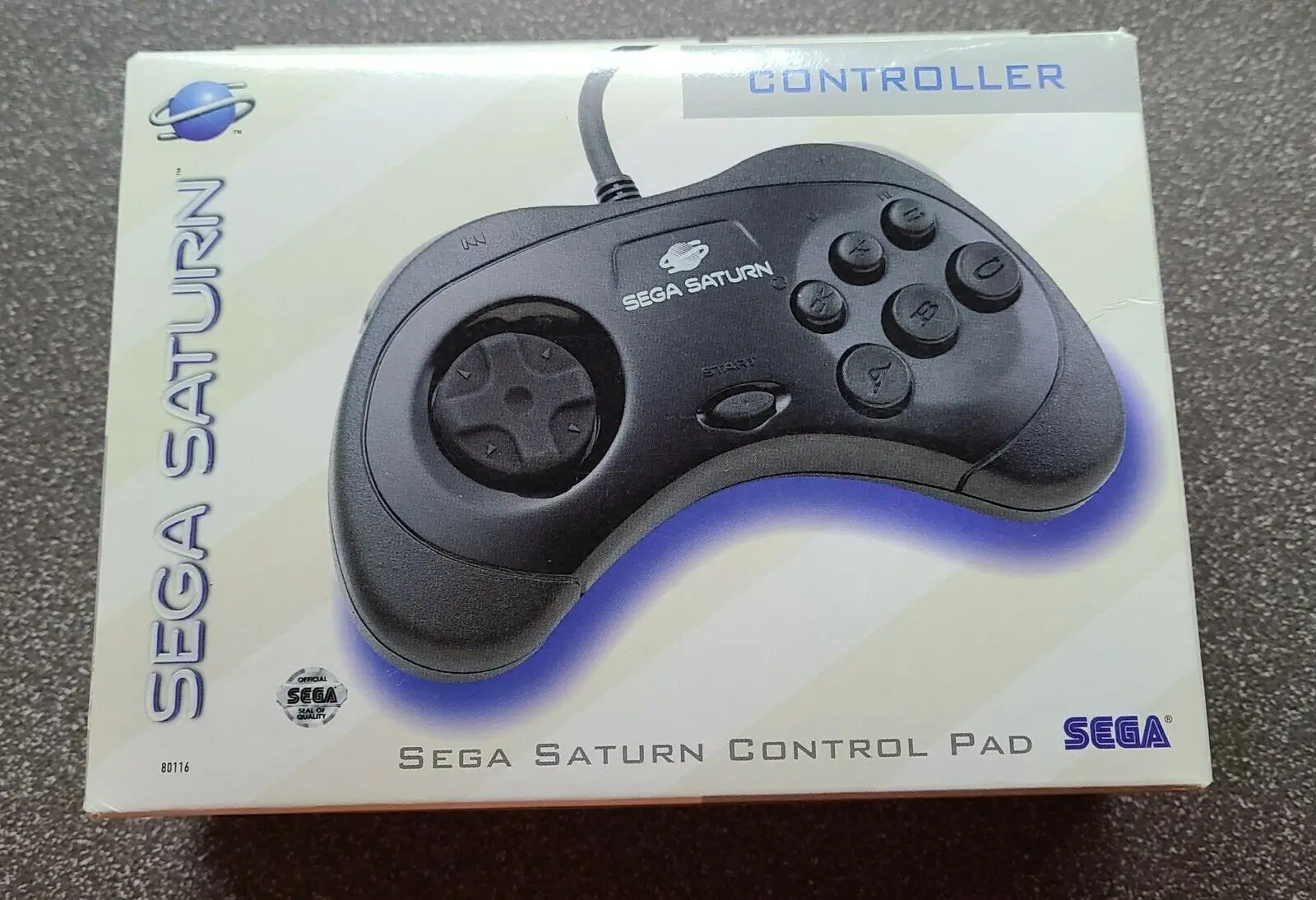 Mando Original Sega Saturn, controlador oficial Sega Genesis, almohadilla de Arcade de 6 botones para Sega, Puerto Original
