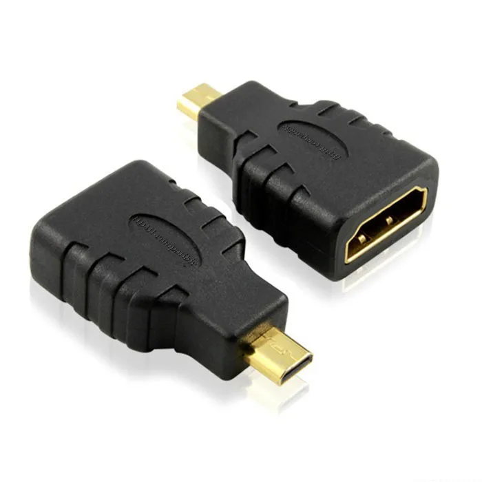 Mejor precio Adaptador de convertidores hembra compatible con Micro HDMI tipo D a HDMI para Microsoft Surface RT Envío Directo