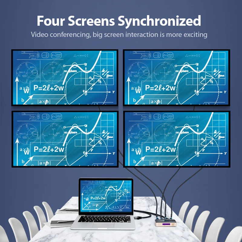 Vention Divisor 1x4 4K/30Hz HDMI 1.4 con Adaptador - imagen 4