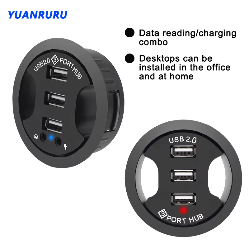 Hub USB 2.0 3 Puertos Escritorio – Conexión Rápida - imagen 3
