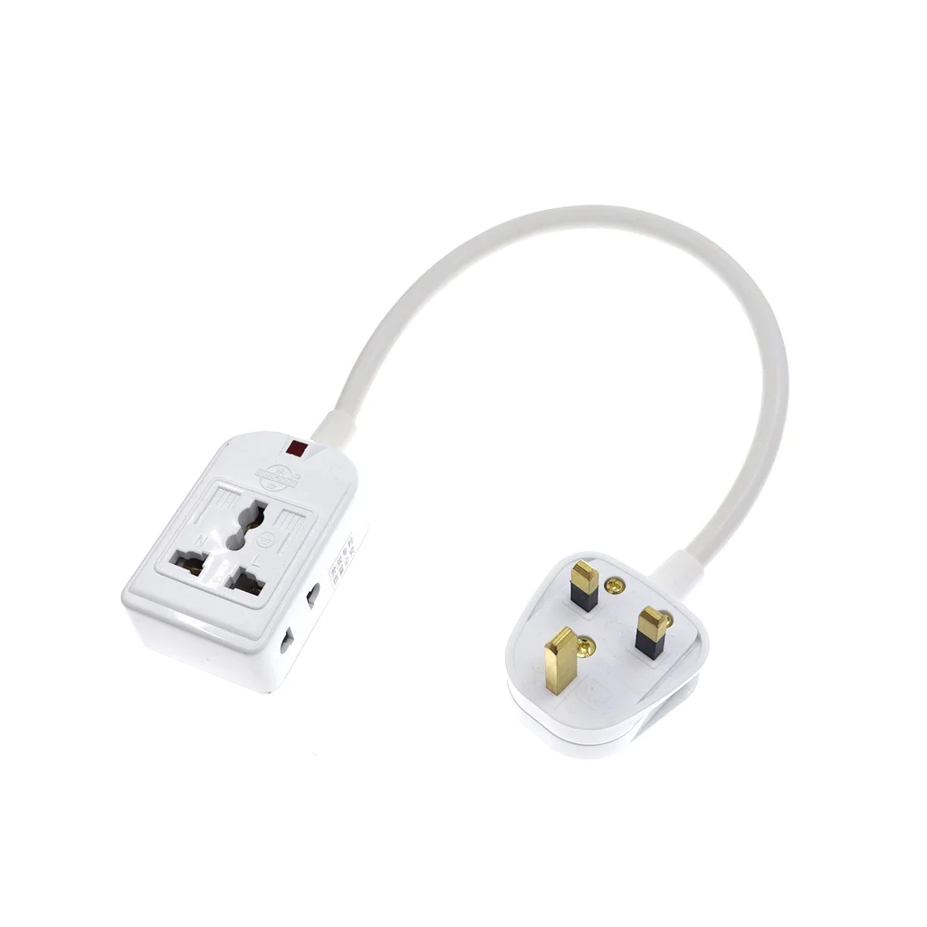 Tira de alimentación Universal para electrodomésticos, adaptador de Cable de extensión de enchufe EU UK AU, 3G, 1,5mm, 0,3 m-5m - imagen 2