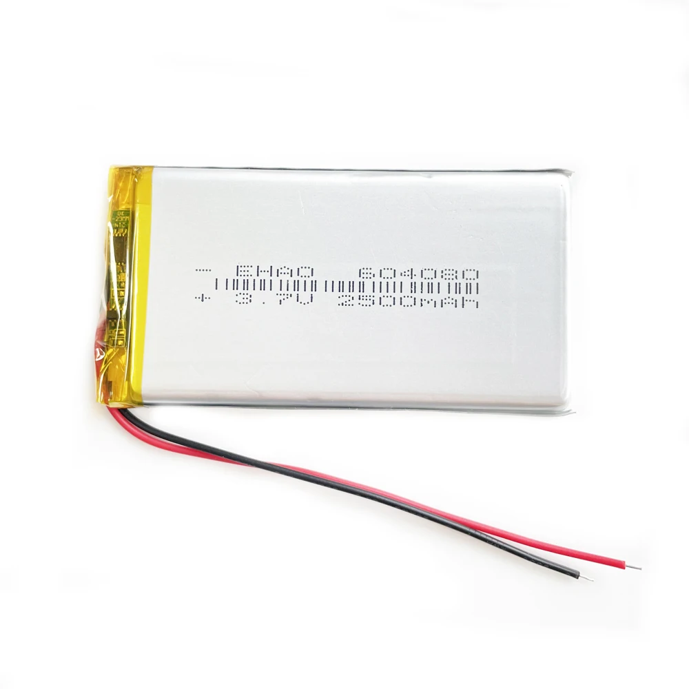 5 uds 3,7 V 2500mAh Lipo batería recargable de polímero de litio uso para teléfono móvil GPS Tablet PC cámara DVD banco de energía 604080 - imagen 3