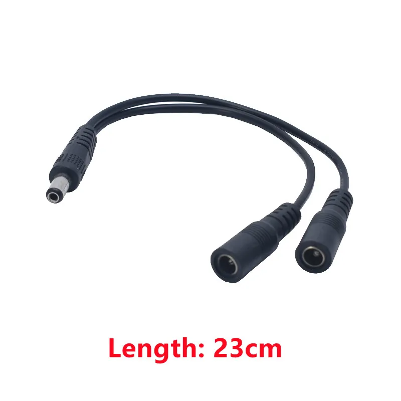 Cable Divisor Alimentación DC 5.5x2.1mm 2 Vías LED CCTV - imagen 3