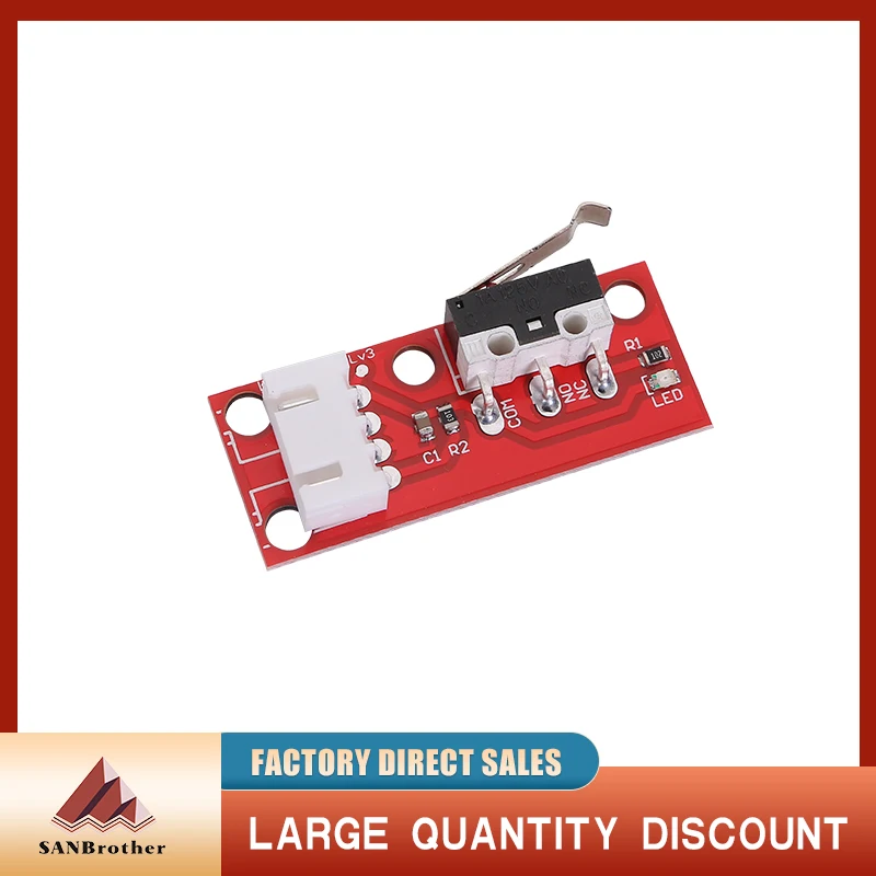 Interruptores de límite de tope mecánico, piezas de impresora 3D con Cable de 3 pines de 70cm, rampas 1,4, interruptor de pieza de placa de Control, 1 Uds - imagen 3