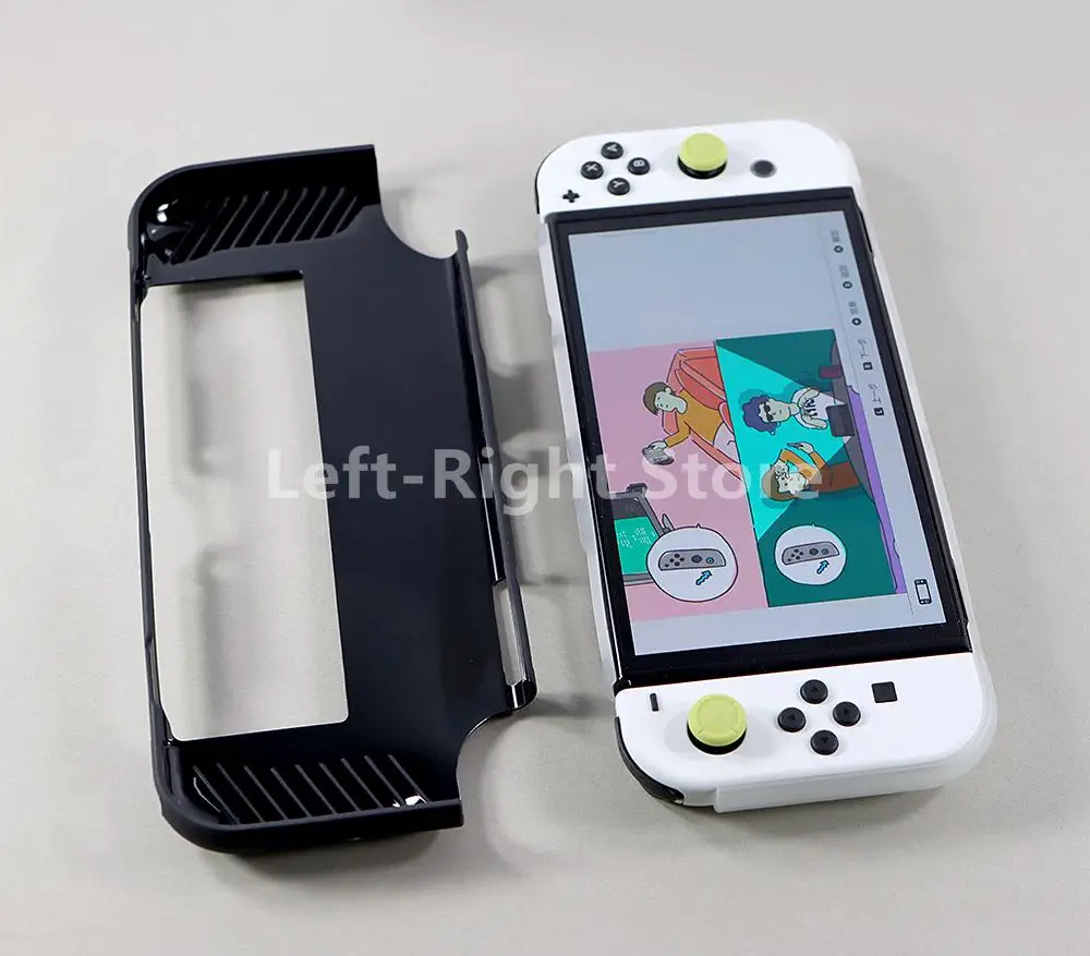 10 Uds para Nintendo Switch OLED accesorios de consola TPU funda protectora transparente marco de carcasa Protector de pantalla de vidrio - imagen 2