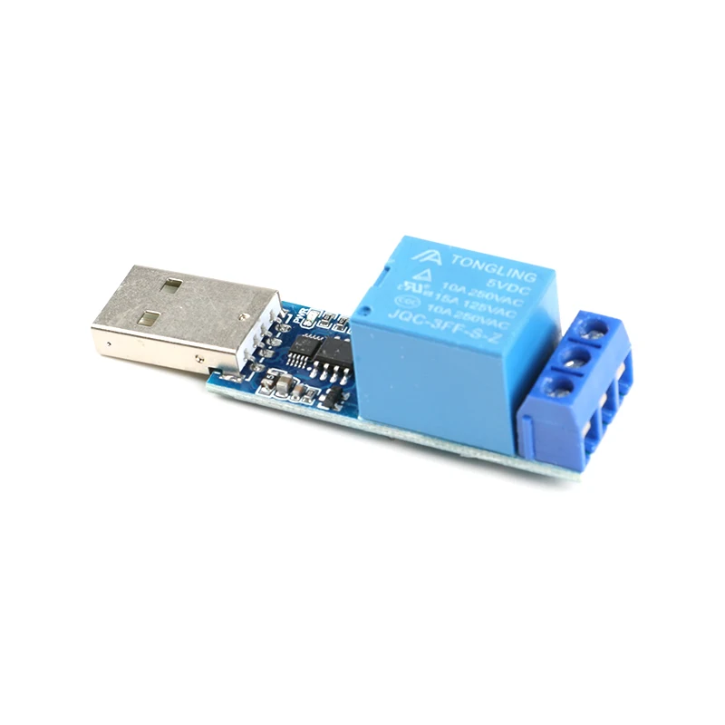 Módulo de relé USB tipo LCUS-1, convertidor electrónico PCB, interruptor de Control inteligente USB SRD-05VDC-SL-C 5V 10A Rele - imagen 4